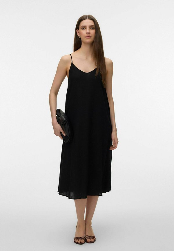 Vero Moda VMJESMILO Midi - Day dress - black