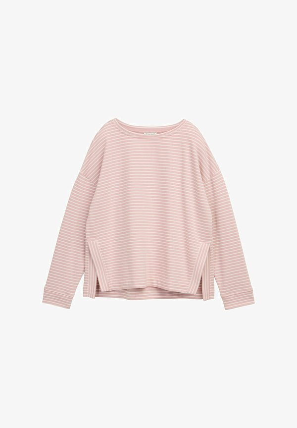 TOM TAILOR MIT STREIFENMUSTER - Sweatshirt - morning pink offwhite stripe