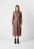 GANT BELTED PRINT SHIRT DRESS