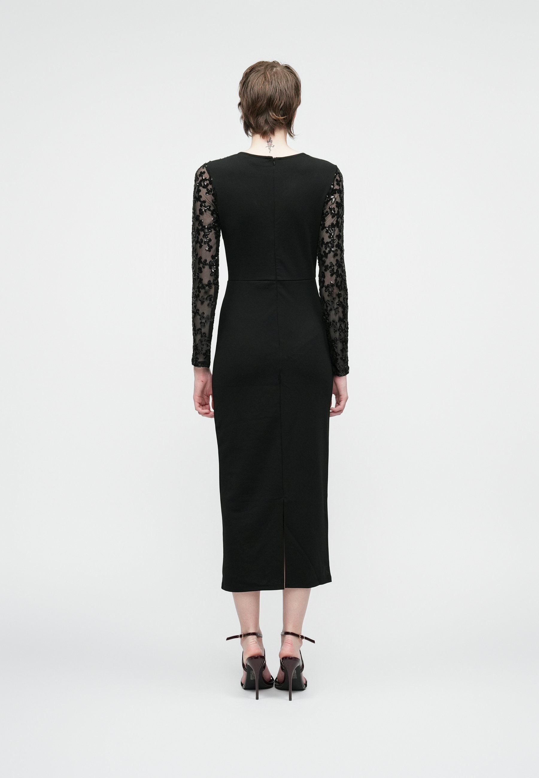 VILA VICLARA O NECK SEQUINS DRESS