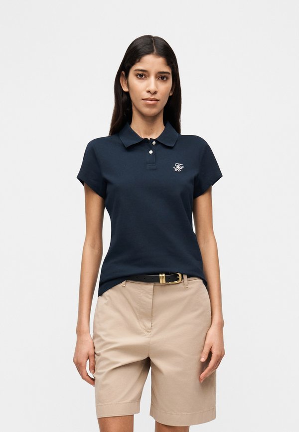 Tommy Hilfiger 1985 SLIM FIT LOGO EMBROIDERY POLO SHIRT - Polo shirt - dark night navy