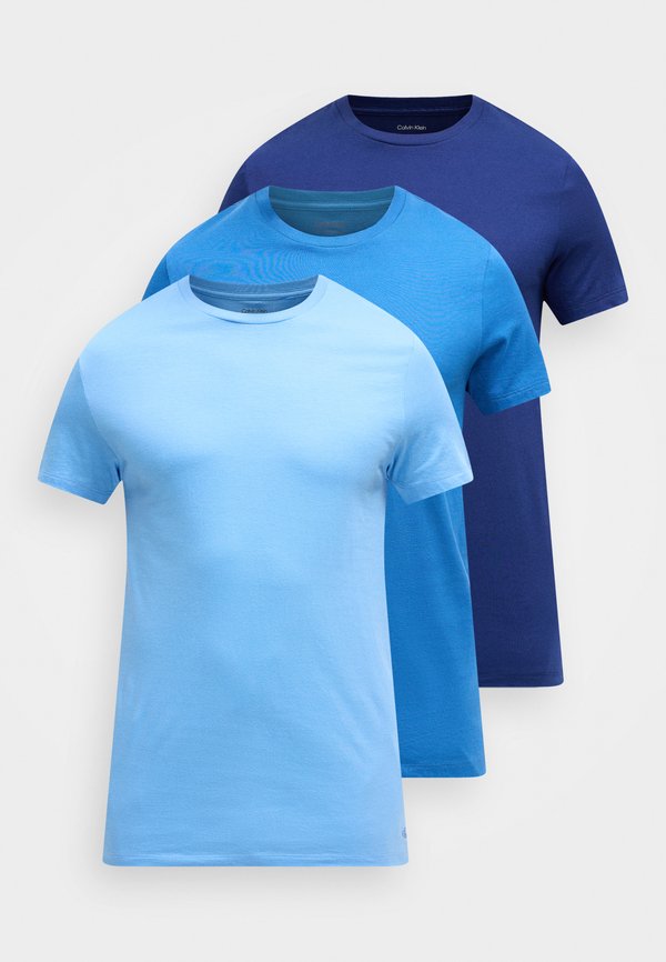 Calvin Klein Underwear 3 PACK - Undershirt - blue bay/minnow/medieval blue