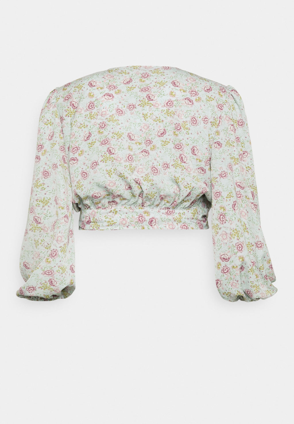Missguided Plus TIE FRONT BALLON SLEEVE BLOUSE