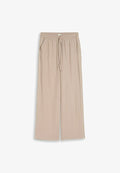 TOM TAILOR TOM TAILOR HOSEN & CHINO LOOSE WIDE FIT HOSE - Trousers - soft taupe grey