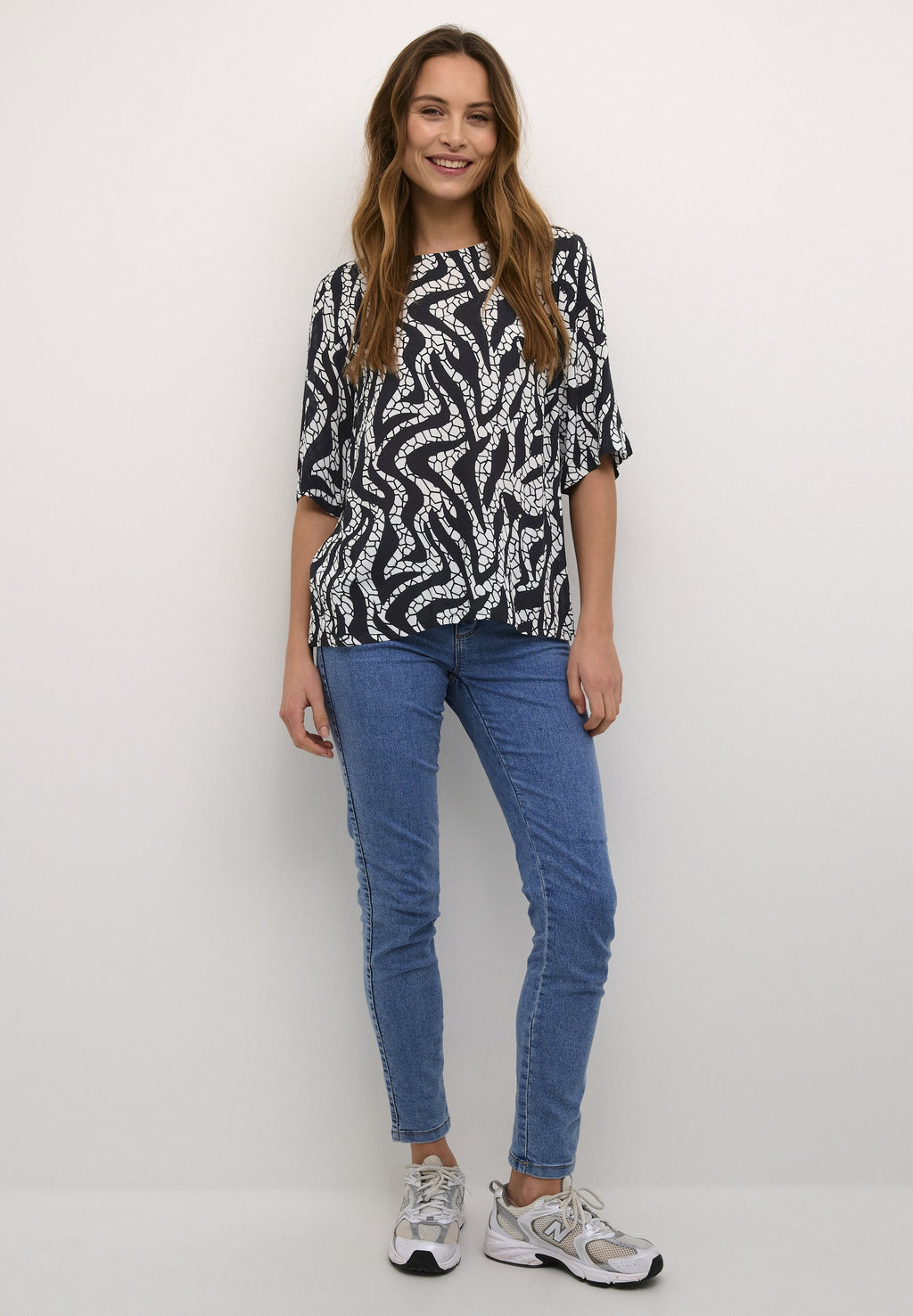 Kaffe BPZELINA HALF SLEEVES ROUND NECK