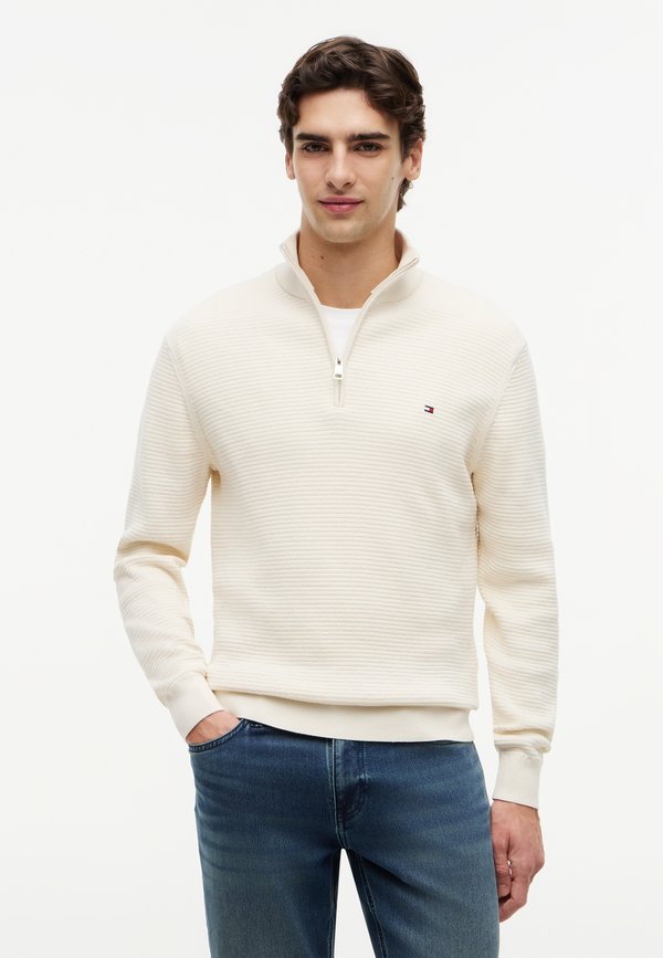 Tommy Hilfiger SEASONAL STRUCTURE - Jumper - ivory petal