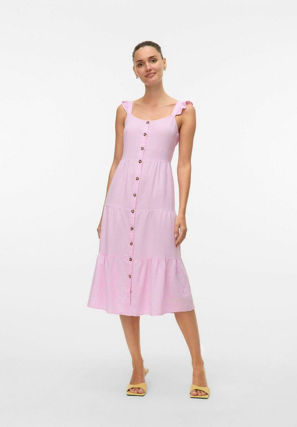 Vero Moda VMLINN Midi - Shirt dress - bonbon
