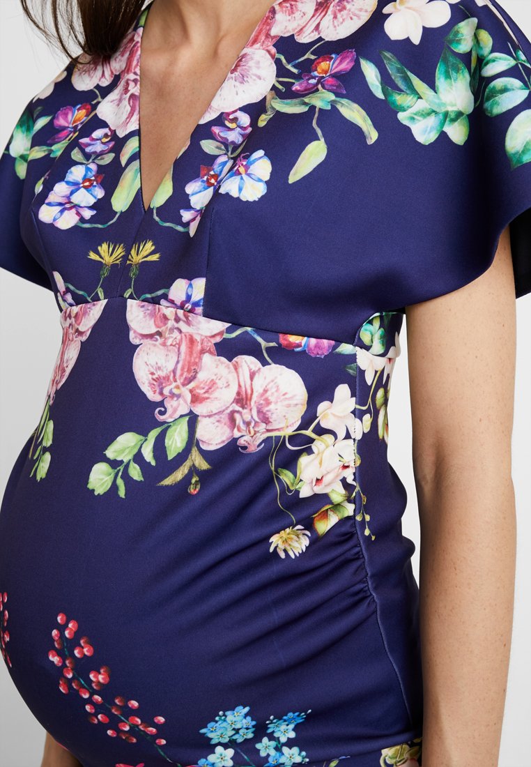 True Violet KIMONO SLEEVES BODYCON DRESS