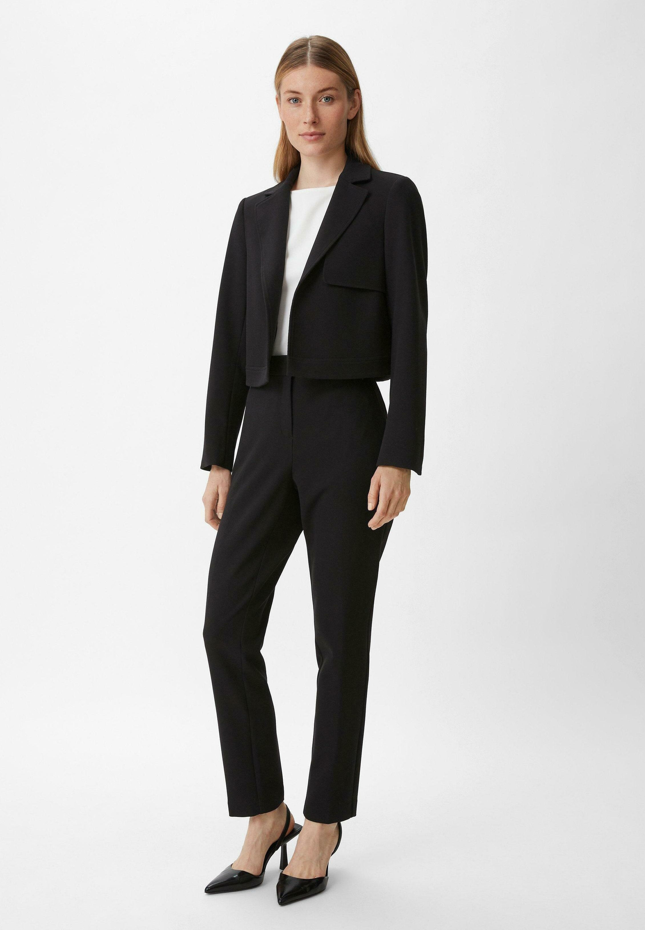 KURZER BLAZER AUS VISKOSEMIX Media 2