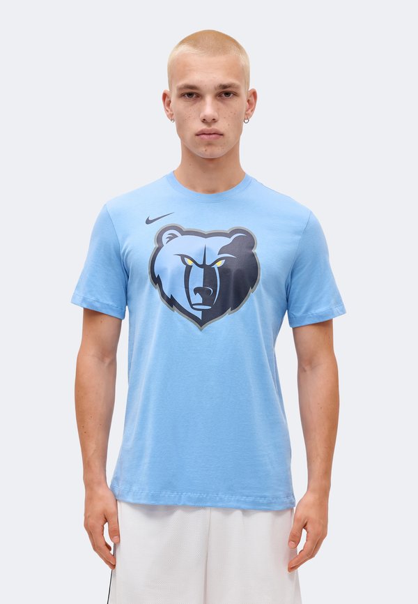 Nike Performance MEMPHIS GRIZZLIES LOGO TEE - Club wear - light blue