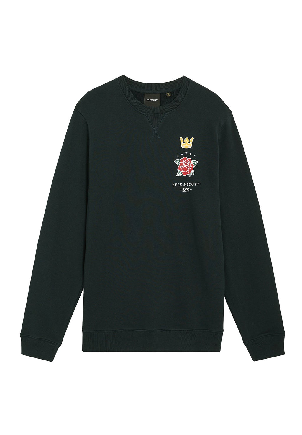 Lyle & Scott MID LAYERS ROSE AND CROWN GRAPHIC CREW NECK