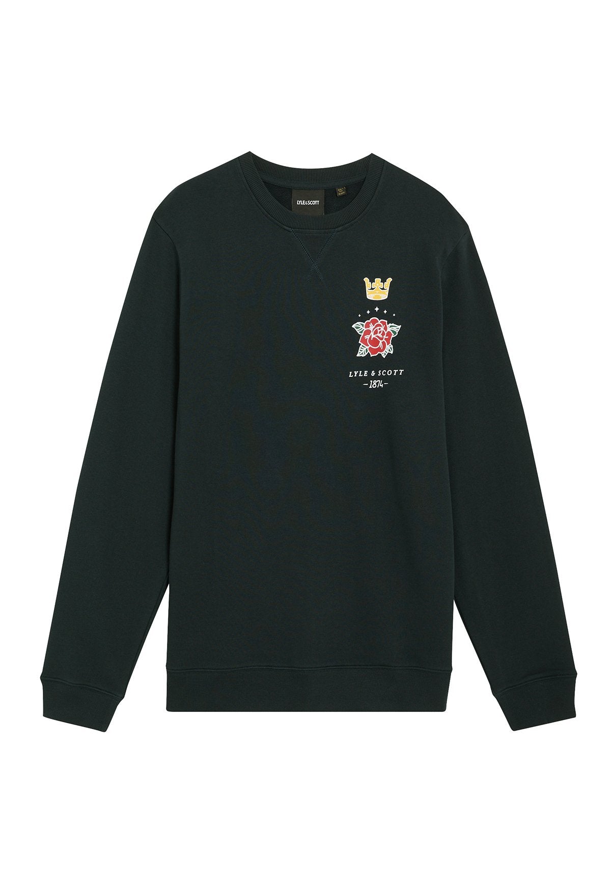 Lyle & Scott MID LAYERS ROSE AND CROWN GRAPHIC CREW NECK