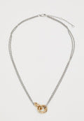 Tommy Hilfiger NAUTICAL KNOT - Necklace - silver-coloured/gold-coloured
