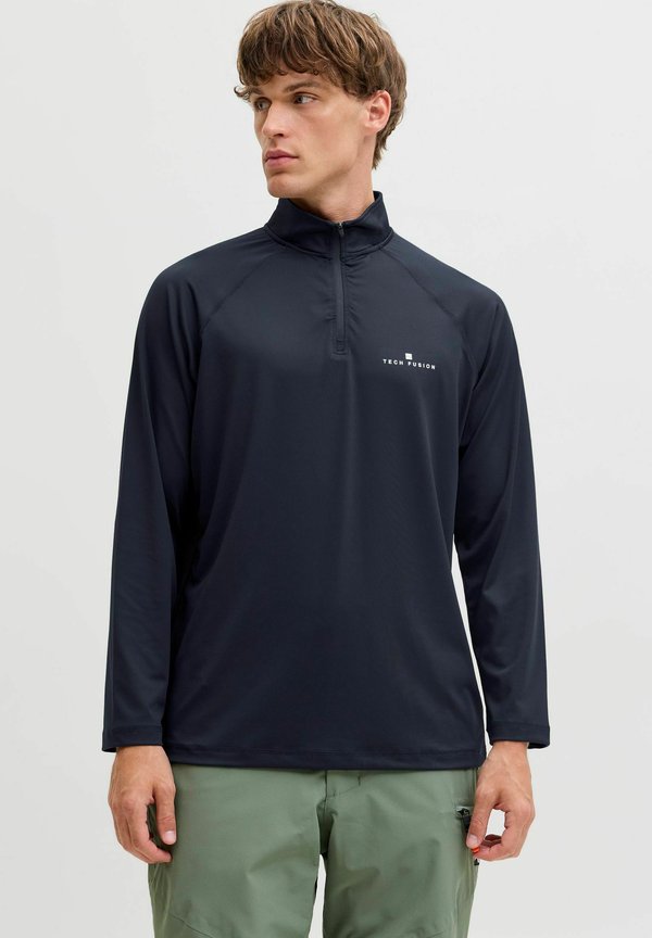Jack & Jones Longsleeved Longsleeved SKI AW25 - Long sleeved top - navy blazer