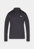Under Armour MATCHPLAY ZIP - Fleece jumper - black/white