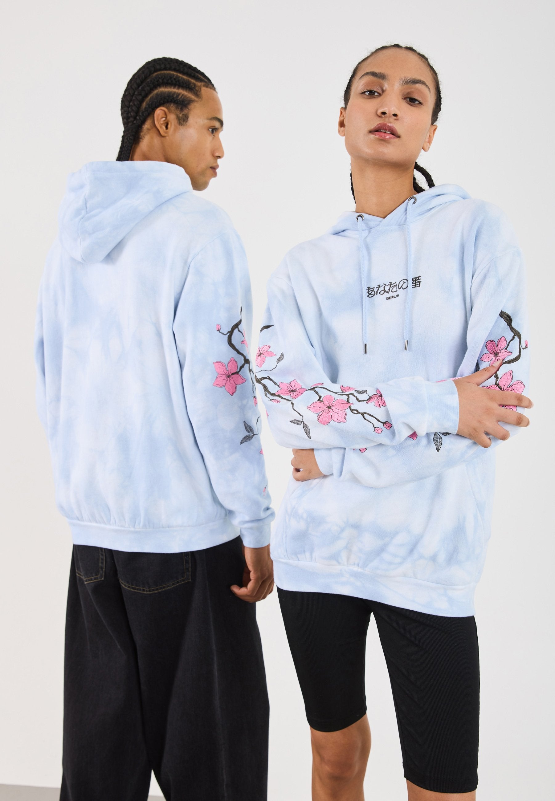 YOURTURN UNISEX RELAXED FIT TIE DYE HOODIE