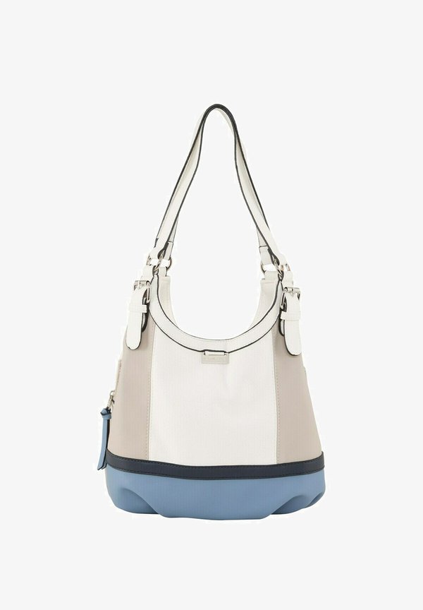 TOM TAILOR JUNA ZIP SHOPPER S - Handbag - denim blue