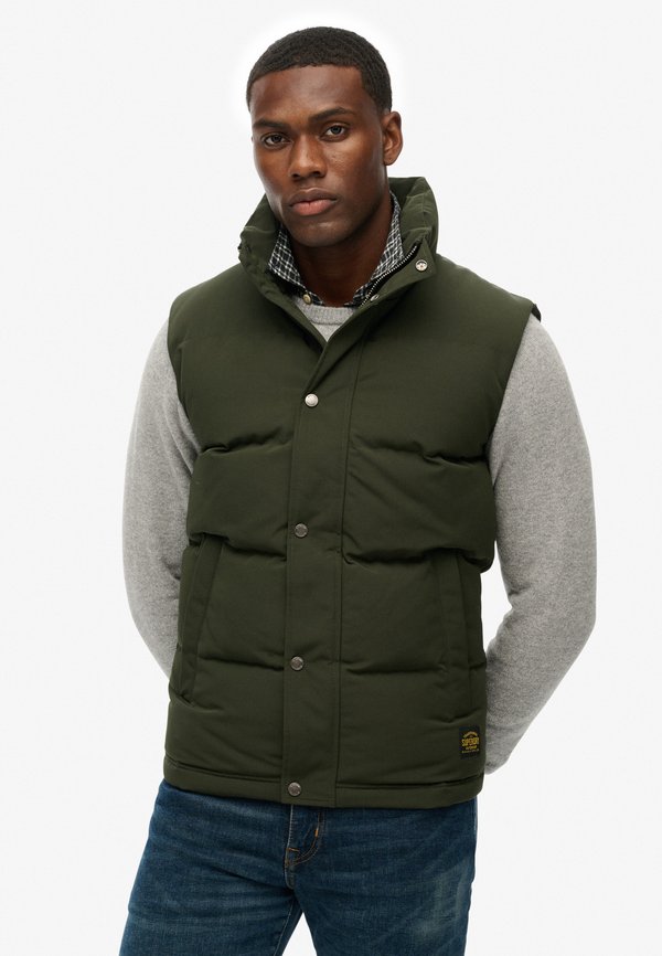 Superdry & Co Waistcoat - surplus goods olive green