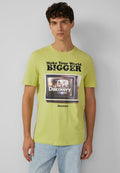 s.Oliver LÄSSIGES MIT FRONTPRINT - Print T-shirt - hellgrün