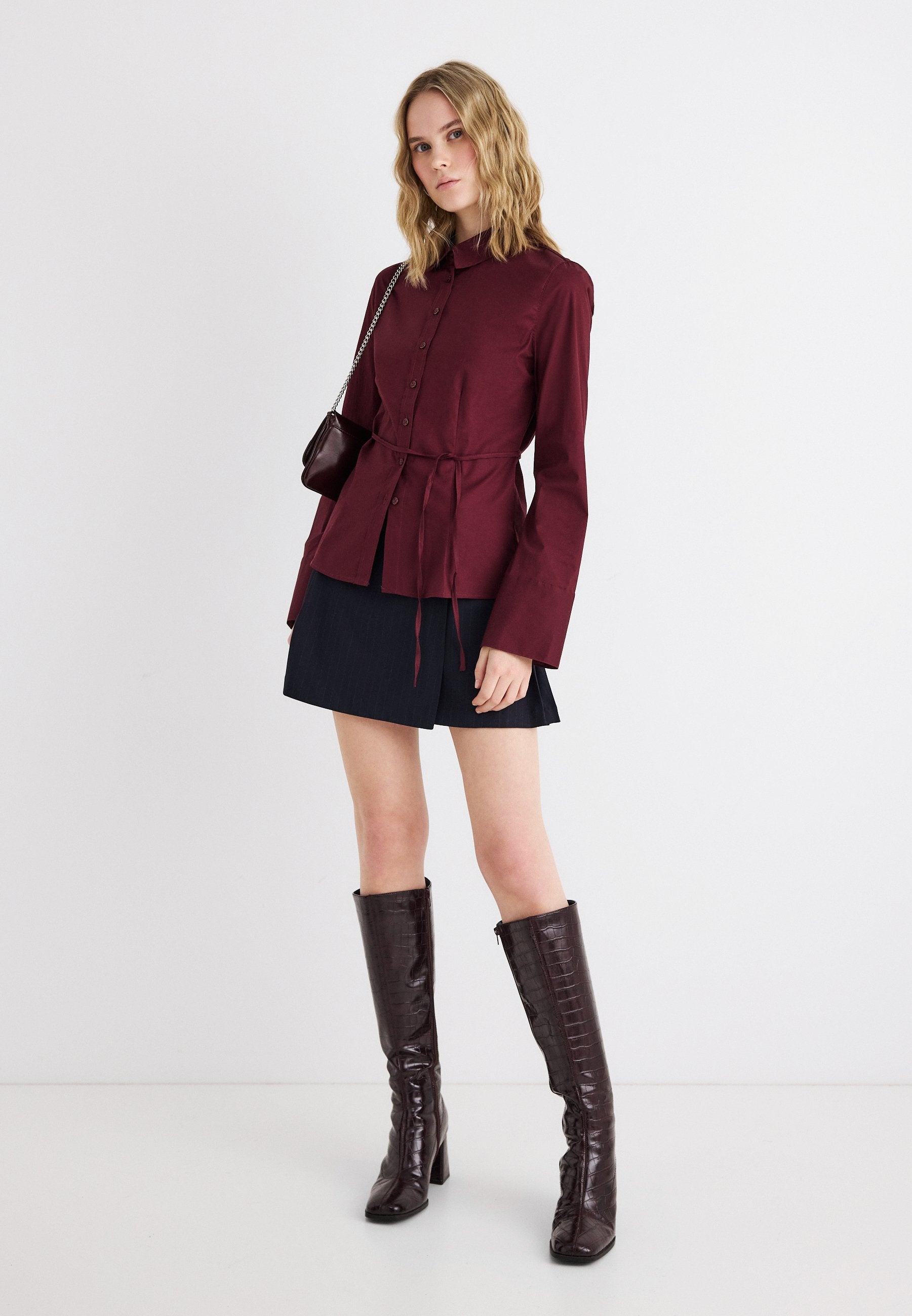 Gina Tricot SHAPED TIE BLOUSE