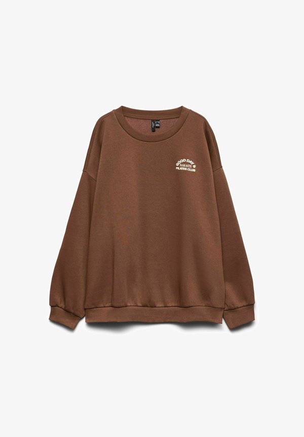 Vero Moda Curve SWEATSHIRTS VMCADINE SWEATSHIRT - Sweatshirt - cocoa brown