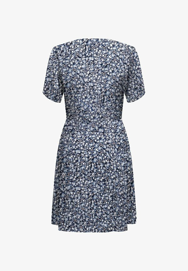 ONLY ONLEVIDA S/S SHORT DRESS WVN NOOS - Shirt dress - night sky
