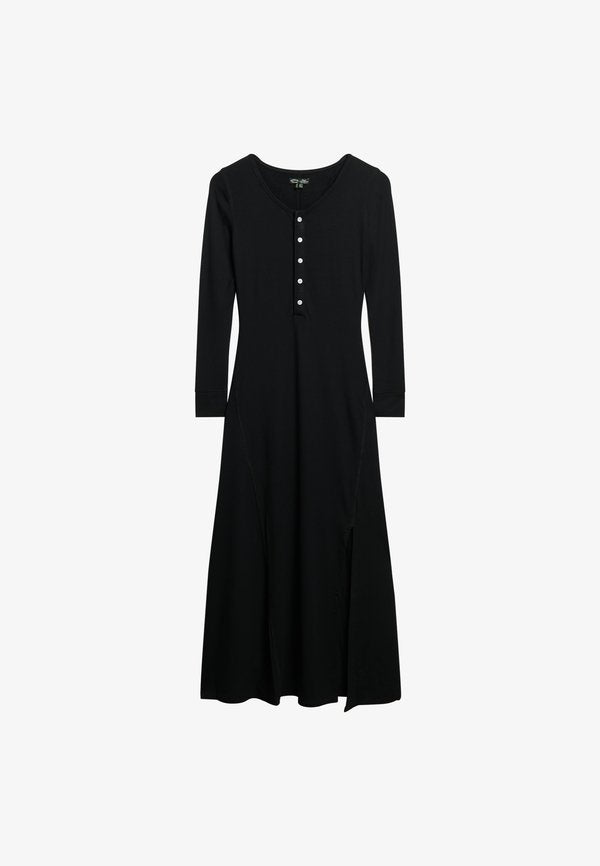 Superdry & Co HENLEY - Maxi dress - black