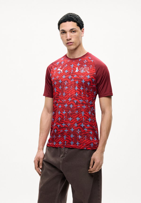Puma SWITZERLAND SFV WARM UP - Football jersey - red/white