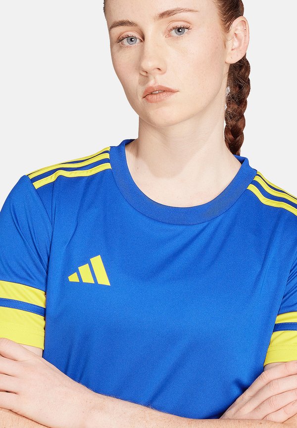 adidas Performance SQUADRA25 SHORT SLEEVE - Sports T-shirt - blaugelb