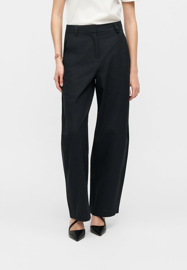 Vero Moda Petite VMSELMA BARREL PANTS - Trousers - black