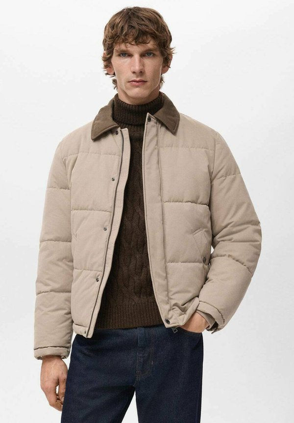 Mango Winter jacket - sand
