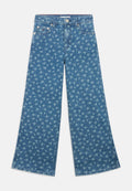 MABEL FLORAL PRINT WIDE LEG JEANS Media 1