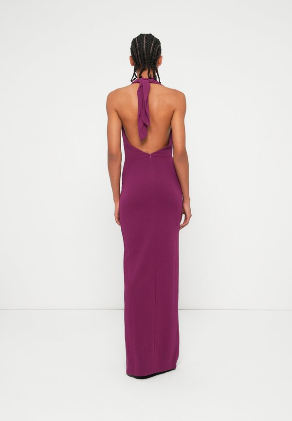 WAL G. JASMIN COWL NECK HALTER MAXI