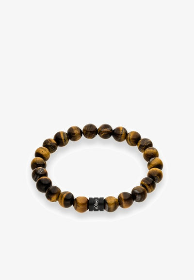 s.Oliver BEADS - Bracelet - braun