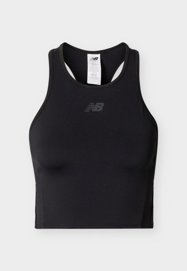 New Balance FAST DAYS FITTED CROP TANK - Top - black