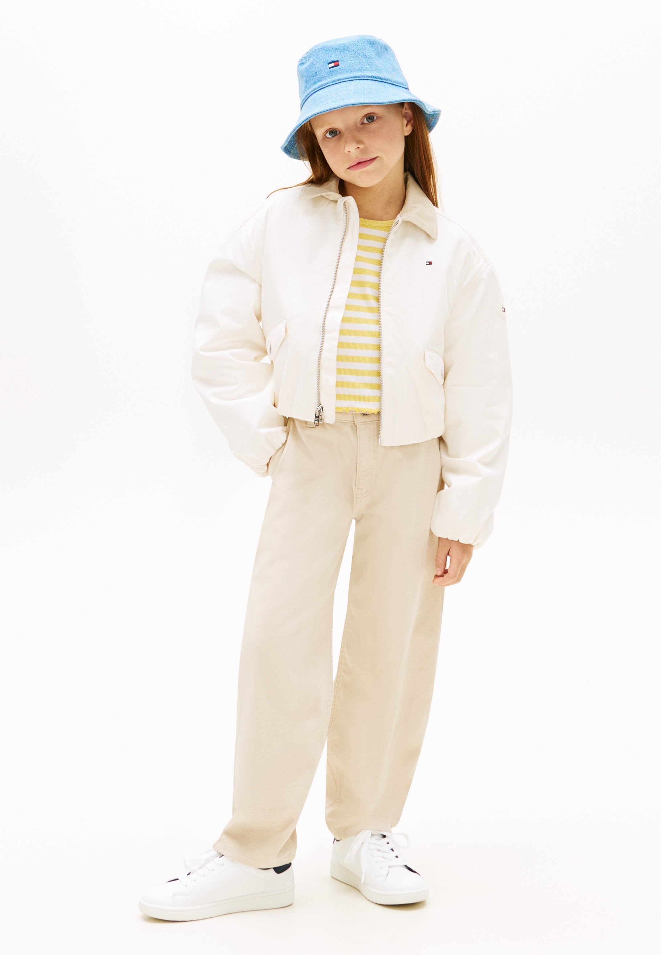 ESSENTIAL LOOSE BARREL LEG TWILL TROUSERS Media 2
