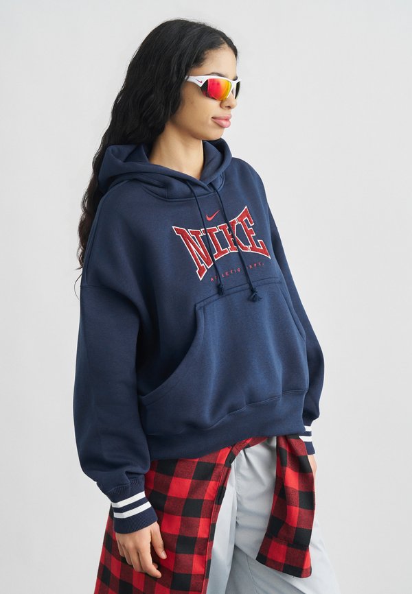 Nike Sportswear Hoodie - midnight navy/sail/team crimson