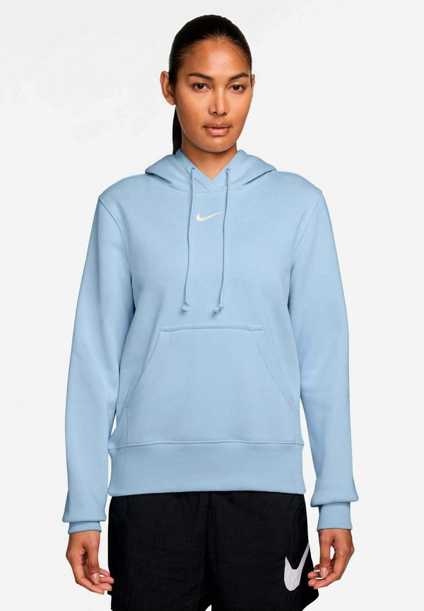 Nike Performance HOODY W NSW PHNX FLC STD PO HOODIE - Hoodie - hydrogen blue sail