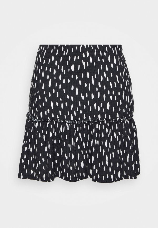 Vero Moda Curve VMGELINA FRILL DETAIL SHORT SKIRT