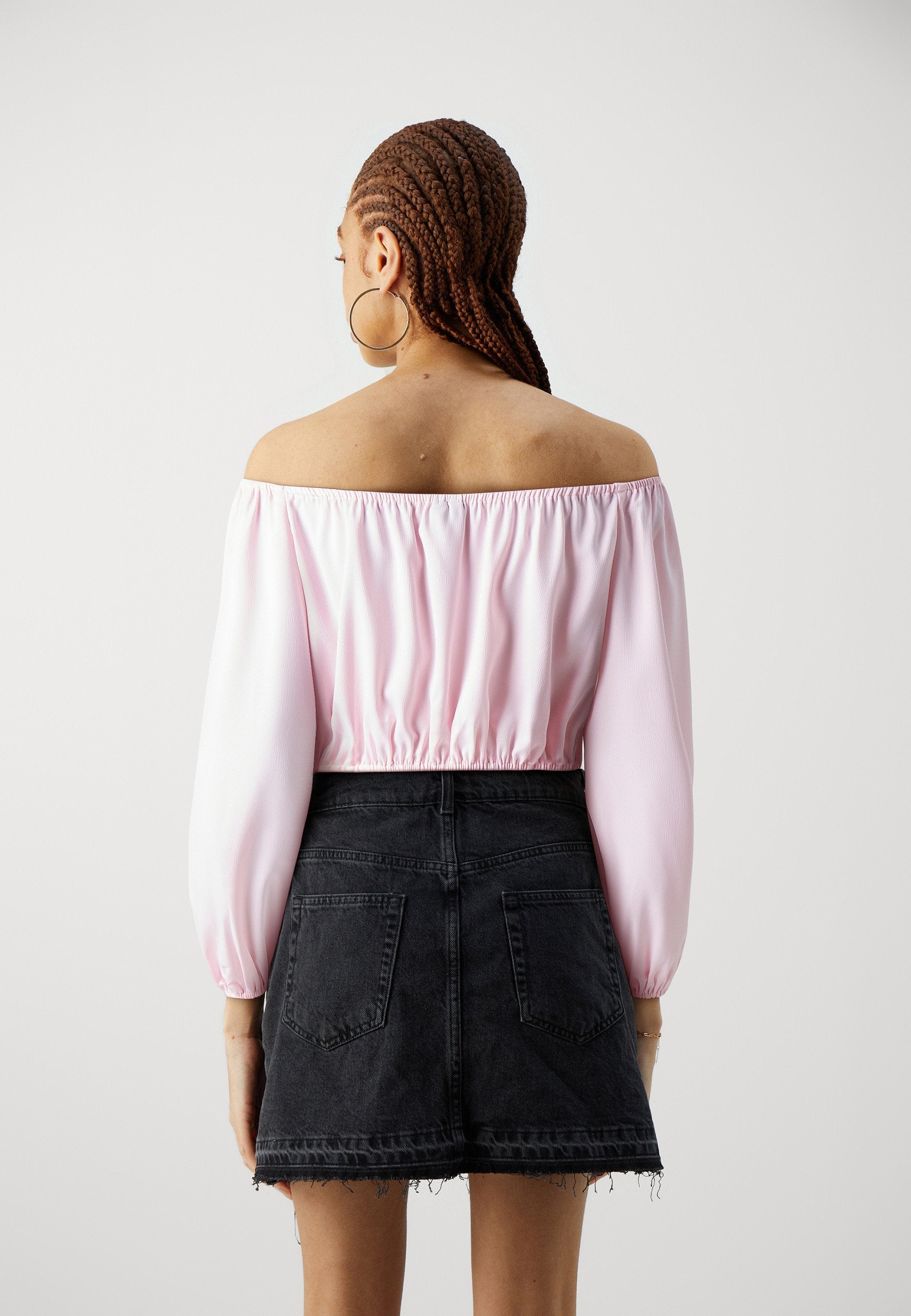 Pieces PCMARI OFF SHOULDER CROPPED