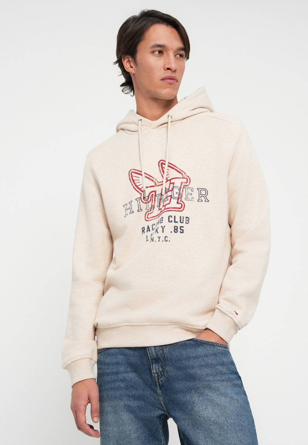 GRAPHIC TERRY DRAWSTRING HOODY Media 5