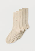Tommy Hilfiger MICRO PATTERN 4 PACK - Socks - sand