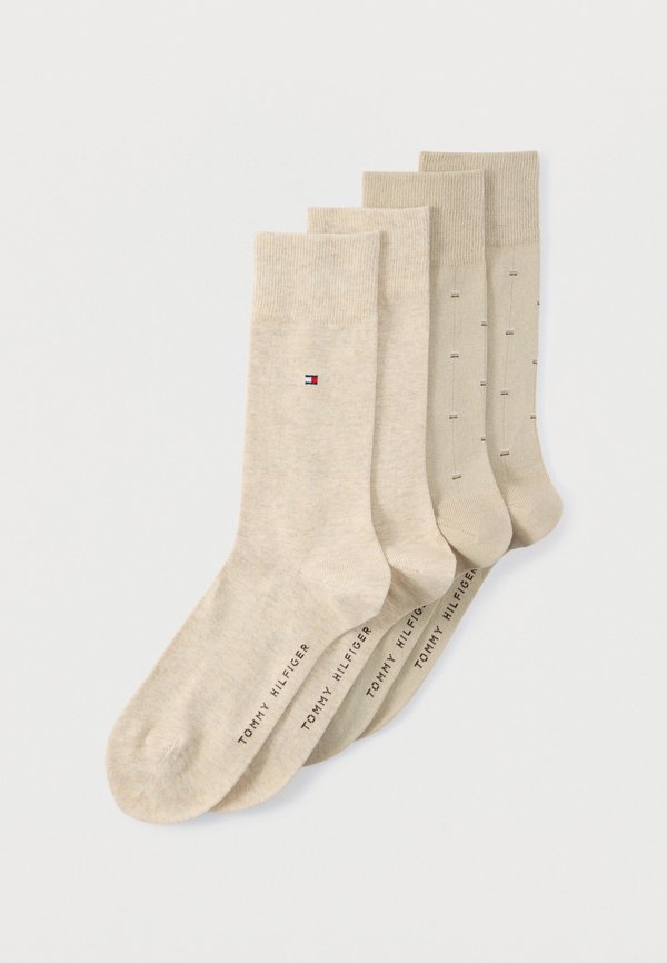 Tommy Hilfiger MICRO PATTERN 4 PACK - Socks - sand