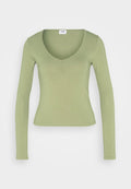 Cotton On LOLA ROUCHED FRONT LONG SLEEVE TOP