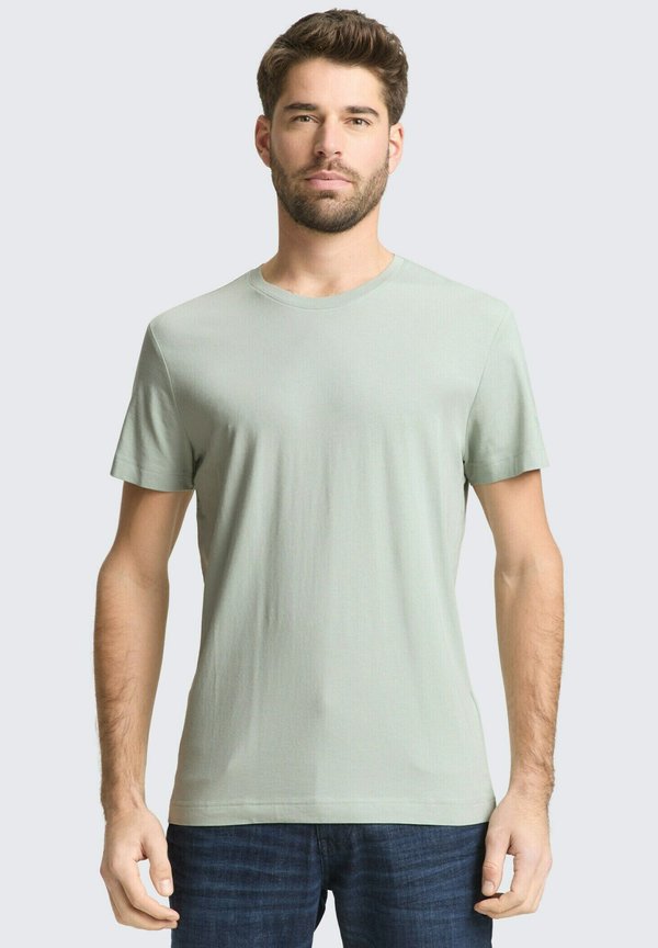 TOM TAILOR Basic T-shirt - soft greyish green