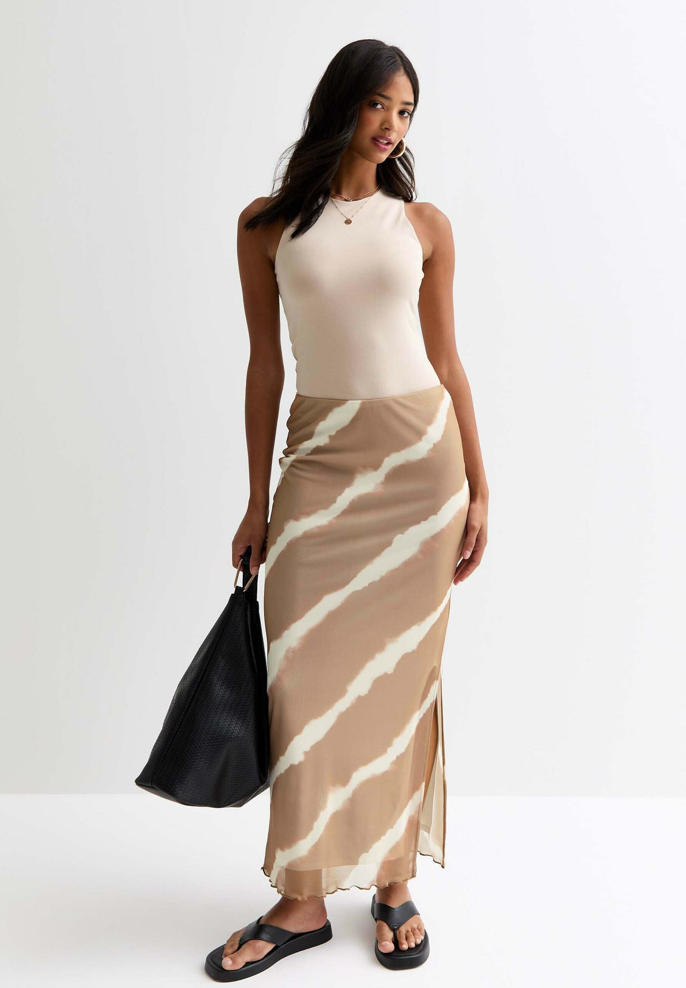 New Look  SLITTED STRIPE