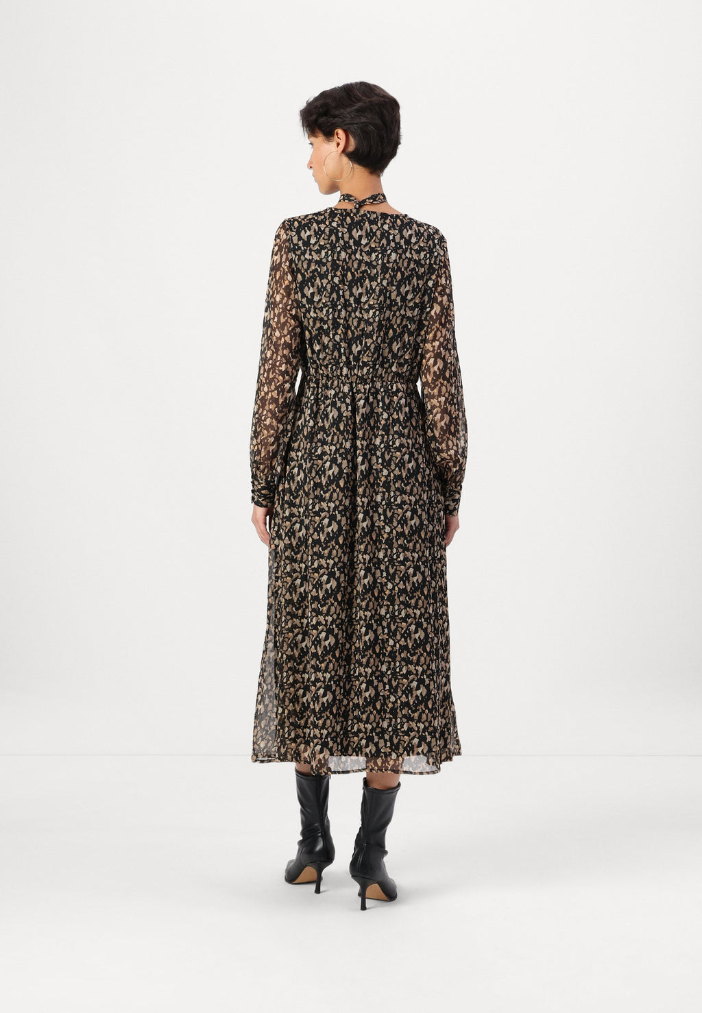 VILA VIFALIA V-NECK L/S MIDI DRESS - NOOS/DC