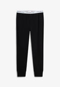 Tommy Hilfiger TOMMY HILFIGER SIGNATURE REPEAT LOGO CUFFED PYJAMA BOTTOMS - Pyjama bottoms - black