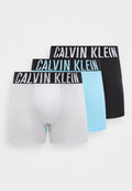 Calvin Klein Underwear BOXER BRIEF 3 PACK INTENSE POWER COTTON - Boxer briefs - harbor mist/black/chilly blue
