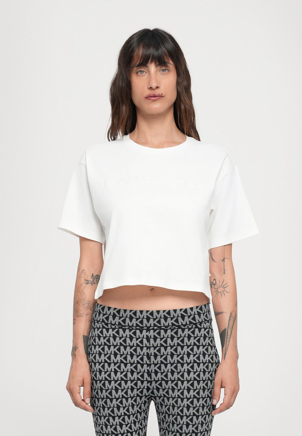 MICHAEL Michael Kors CROP TEE